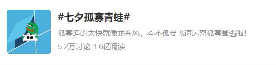 有点上头？今年七夕顶流竟是这只“孤寡青蛙”，你收到了吗
