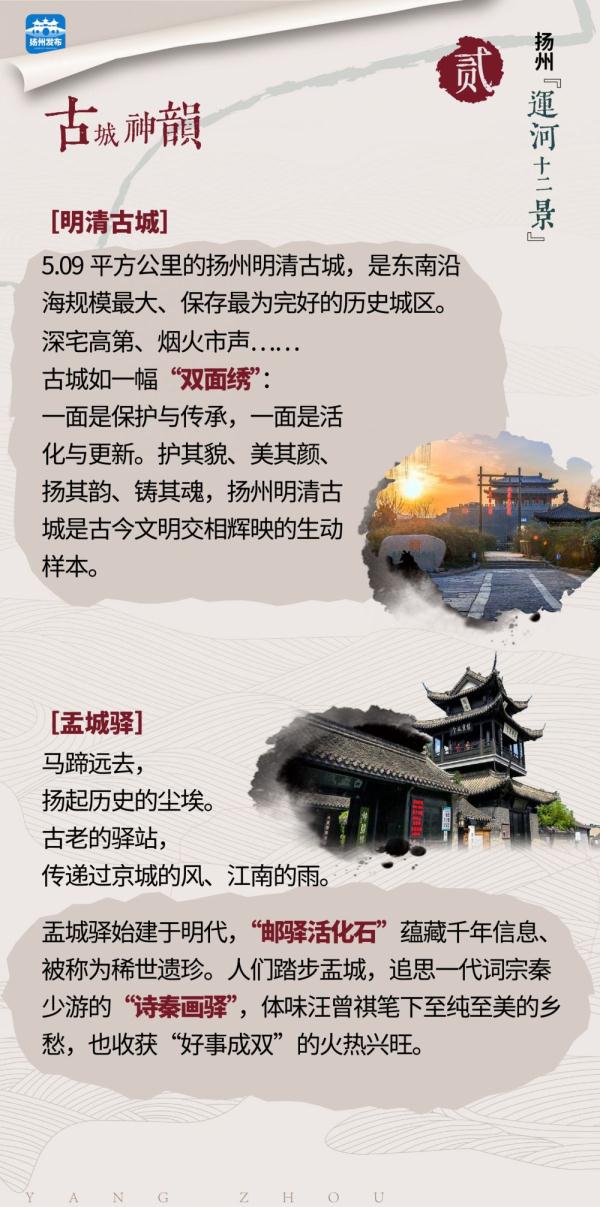 扬州“运河十二景”正式发布！打开“画卷”，赏运河名城风华