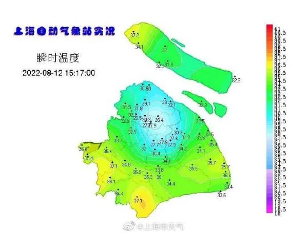 暴雨大风拦住了上海第7个40℃，网友：天都要劈开了！