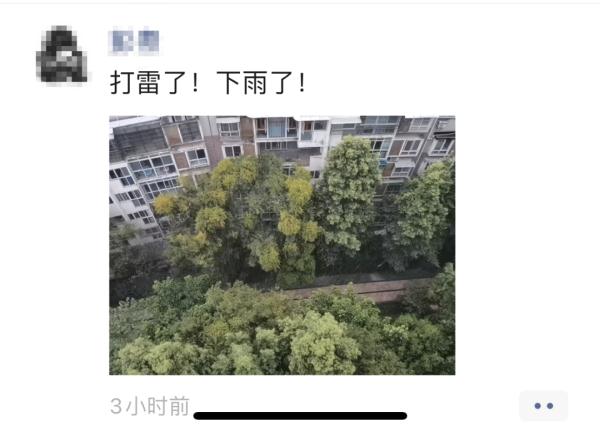 成都人工降雨成功！