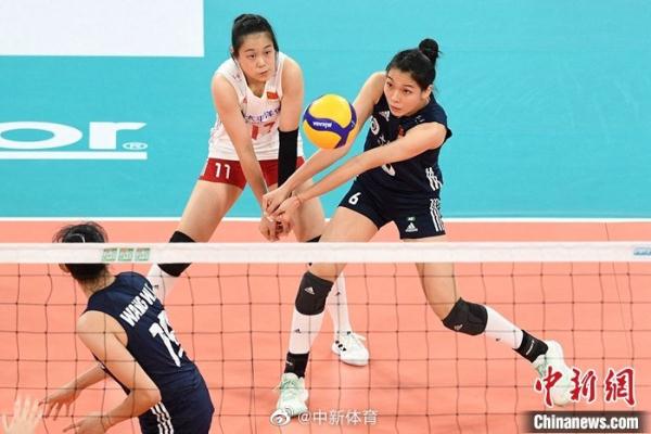 中国女排3:2战胜泰国女排进入亚洲杯决赛