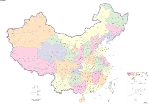 有标准地图20幅,包括中文版中国地图6幅,英文版中国地图14幅,参考地图