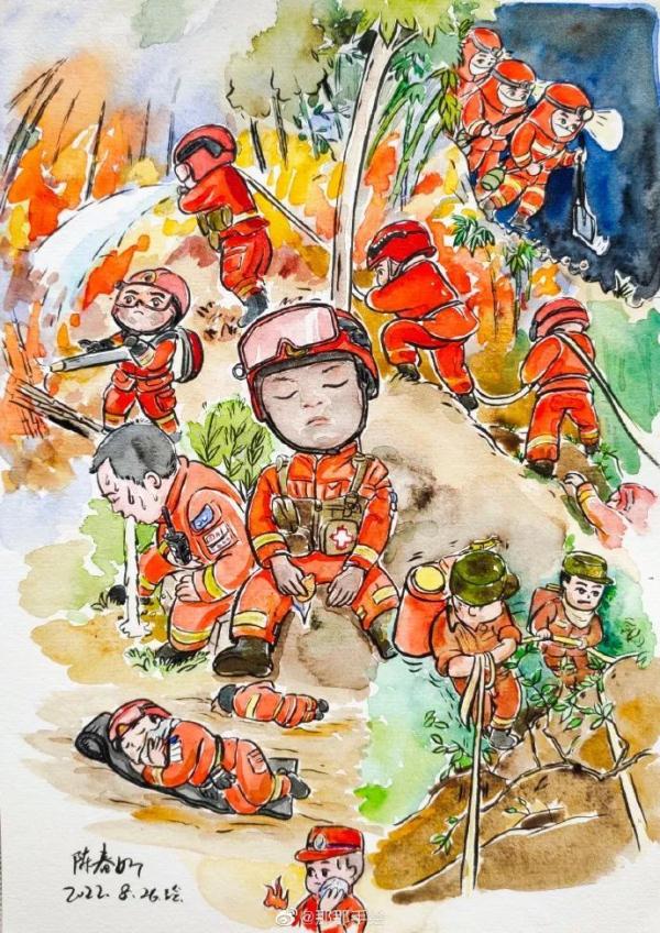 “战山火英雄图鉴”火出圈!网友:真的很重庆! “战山火英雄图鉴”火出圈!网友:真的很重庆!