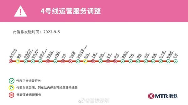 9月5日起深圳地铁公交全线网正常运营