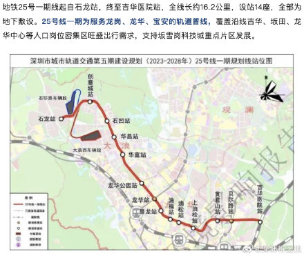 深圳地铁五期规划建设13条线路 ，详细走向设站首次公布
