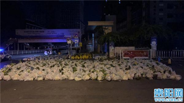 贵阳花果园连夜开启“送菜”模式，居民陆续收到物资