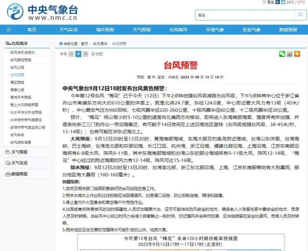 台风“梅花”可能于16日进入山东，未来青岛局部或有暴雨，具体天气→