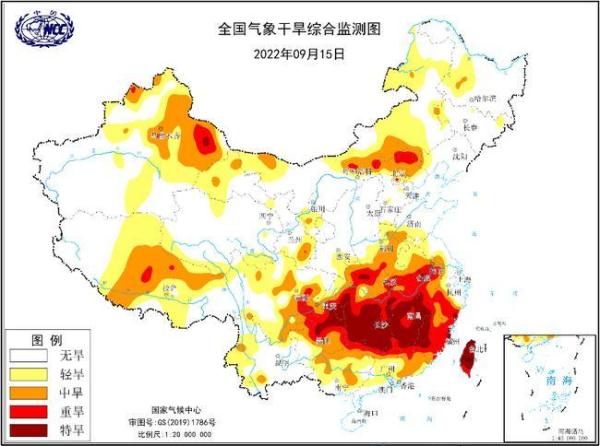 气象干旱黄色预警 湖南江西重庆贵州等地部分地区有特旱