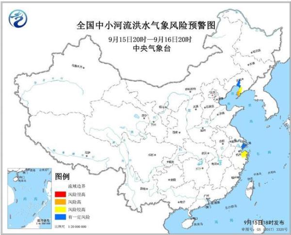 预警！辽宁浙江部分地区发生中小河流洪水气象风险较高