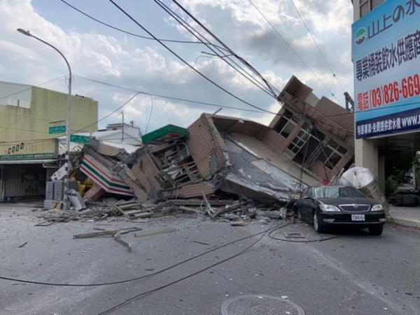 臺灣花蓮縣發生6.9級地震 臺氣象部門:這次才是主震