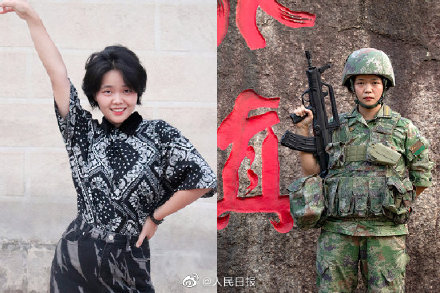 入伍前VS入伍后,看东部战区女兵入伍前后对比 入伍前VS入伍后,看东部战区女兵入伍前后对比