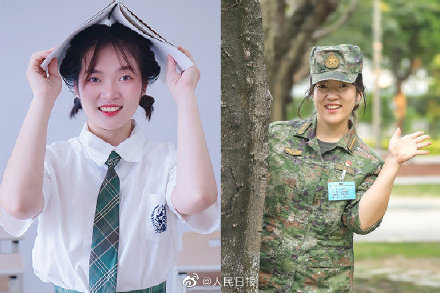 入伍前VS入伍后,看东部战区女兵入伍前后对比 入伍前VS入伍后,看东部战区女兵入伍前后对比