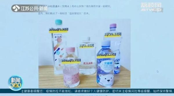 “婴儿水”更营养健康？权威评测来了