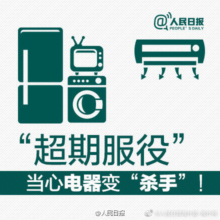 自查!你家的电器过“保质期”了吗? 自查!你家的电器过“保质期”了吗?