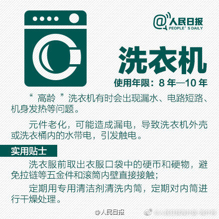 自查!你家的电器过“保质期”了吗? 自查!你家的电器过“保质期”了吗?