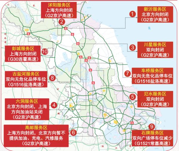 2022年国庆长假江苏高速出行提示