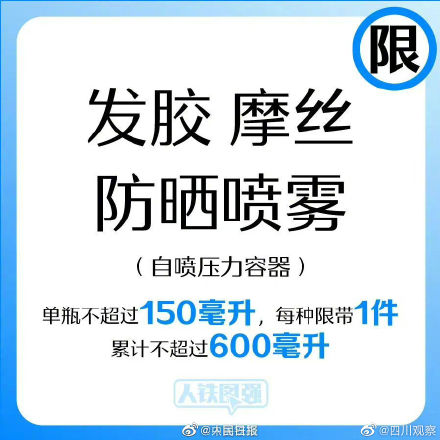 转需!哪些物品不能带上列车? 转需!哪些物品不能带上列车?