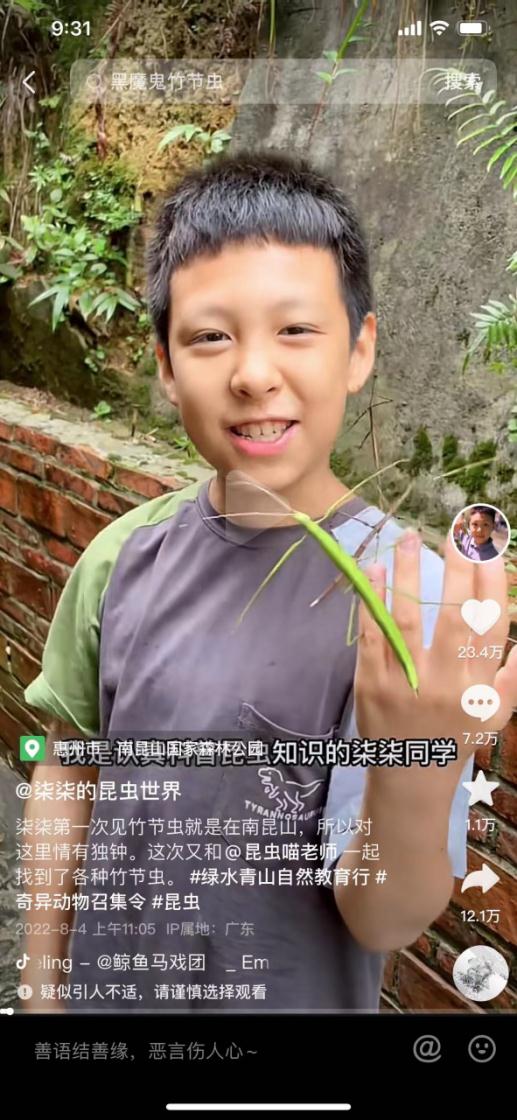 全网近30万粉丝，深圳9岁“昆虫少年”火了！