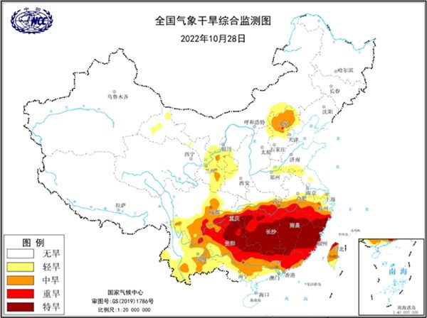 气象干旱橙色预警：江西湖南浙江等8省区市部分地区有特旱