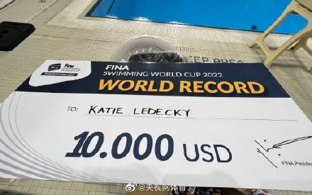 莱德基破1500自短池世界纪录 莱德基破1500自短池世界纪录