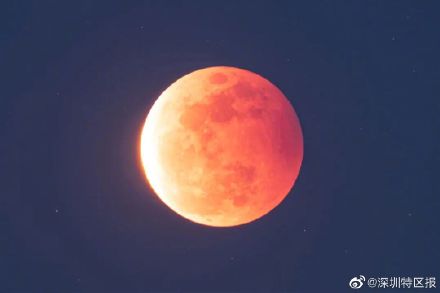 11月8日罕见月全食 深圳可见