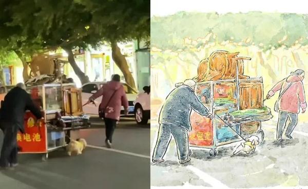 看了他的画，好治愈