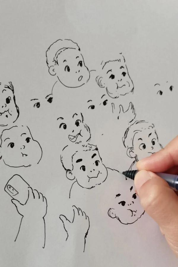 看了他的画，好治愈
