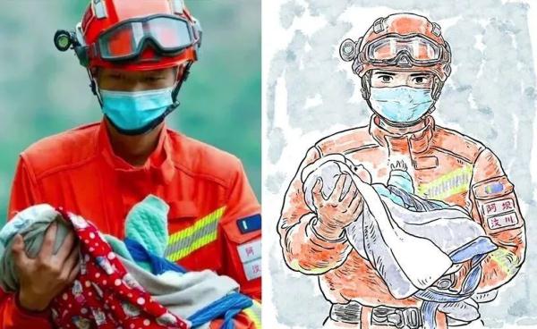 看了他的画，好治愈