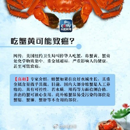 吃蟹一次宜控制在2只内 别被这些螃蟹的谣言坑了！