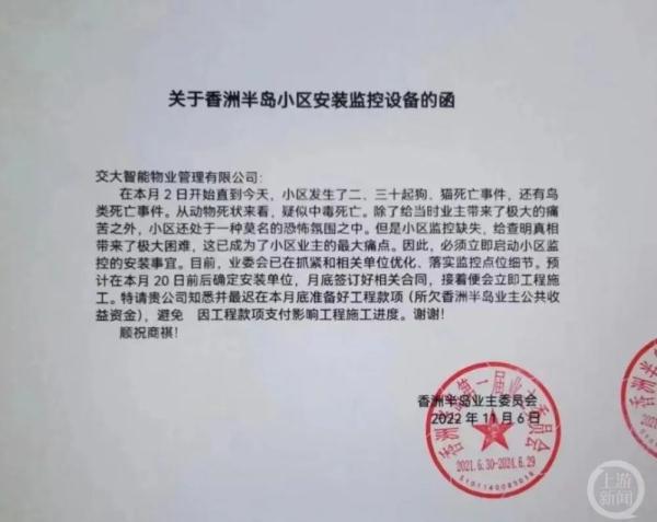 成都一小区内数十只猫狗疑被投毒后死亡，警方已介入调查