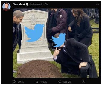 “安息吧推特”冲上美国推特热搜榜一，网友发表情包调侃