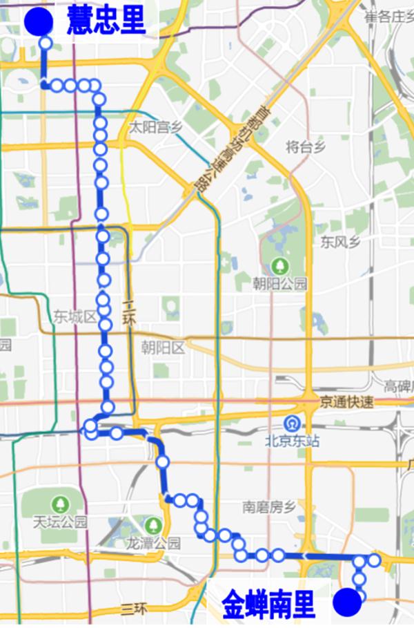 北京公交特16路线路图图片