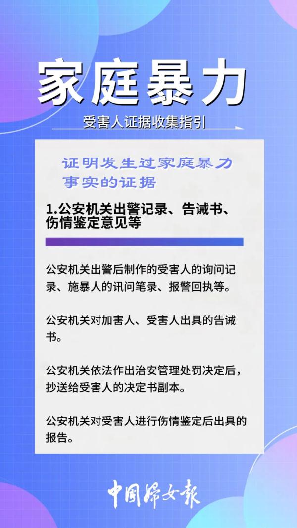 遭遇家暴,如何收集证据?9图了解→ 遭遇家暴,如何收集证据?9图了解→