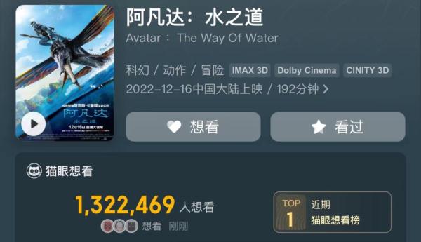 《阿凡达2》一张电影票超350元?影迷直呼“肉疼” 《阿凡达2》一张电影票超350元?影迷直呼“肉疼”