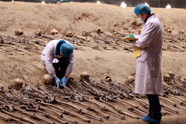 科研人员通过技术手段保存“万人坑”侵华罪证 科研人员通过技术手段保存“万人坑”侵华罪证