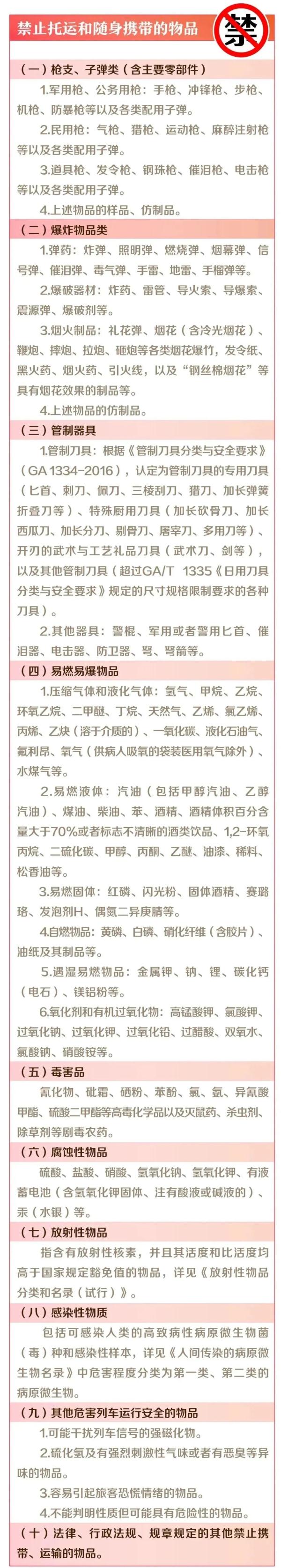 酒、充电宝能带上火车吗……