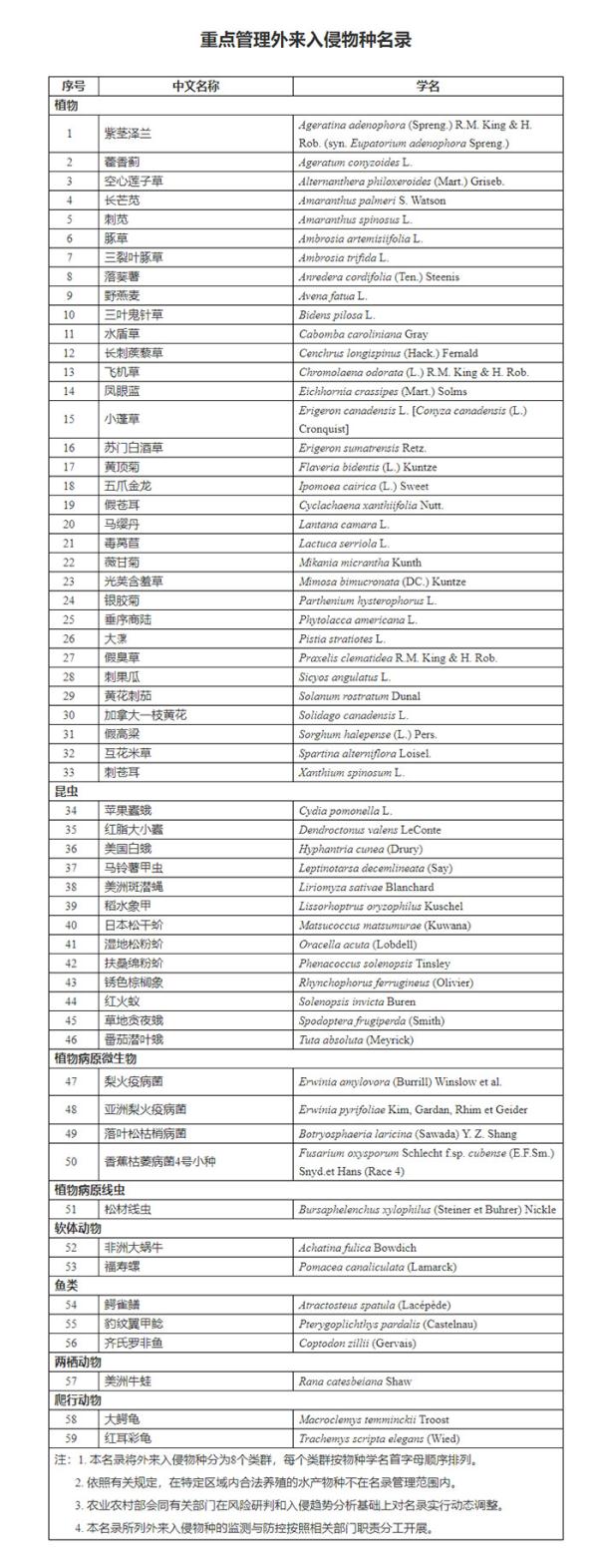 重点管理外来入侵物种名录出炉 鳄雀鳝、美洲牛蛙等在列 重点管理外来入侵物种名录出炉 鳄雀鳝、美洲牛蛙等在列