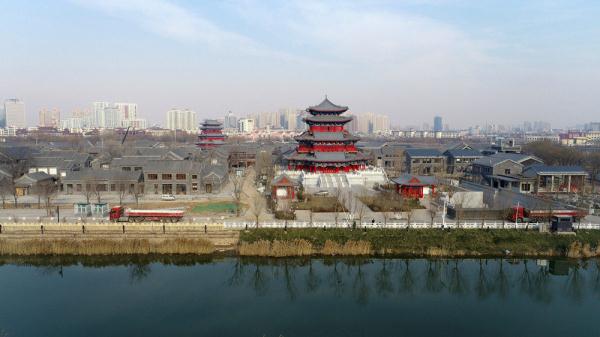 河北沧州运河区:运河穿城过 冬景美如画 河北沧州运河区:运河穿城过 冬景美如画