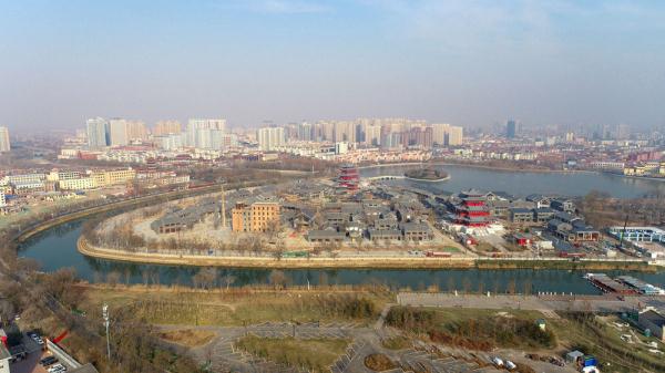 河北沧州运河区:运河穿城过 冬景美如画 河北沧州运河区:运河穿城过 冬景美如画