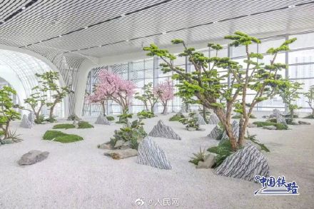 好看！桃花岛高铁站惊艳亮相