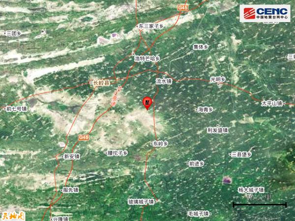 吉林松原市长岭县发生3.3级地震 吉林松原市长岭县发生3.3级地震