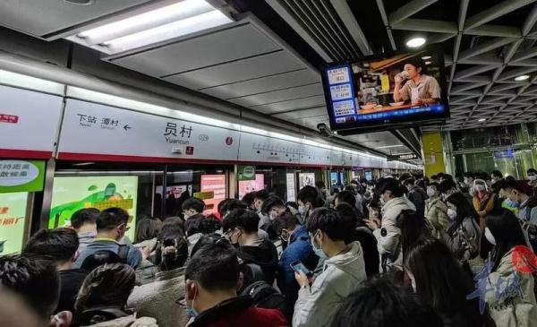 广州地铁客流明显回升，较上周同期增加54%