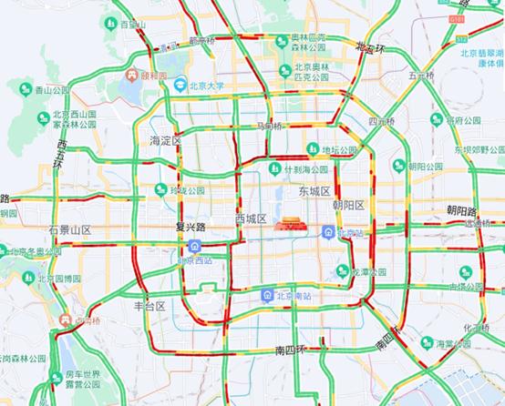 明天北京早高峰交通压力大，8:15开始或将严重拥堵