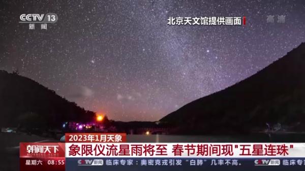 期待！2023年首场流星雨将至！春节期间还有“五星连珠”景观
