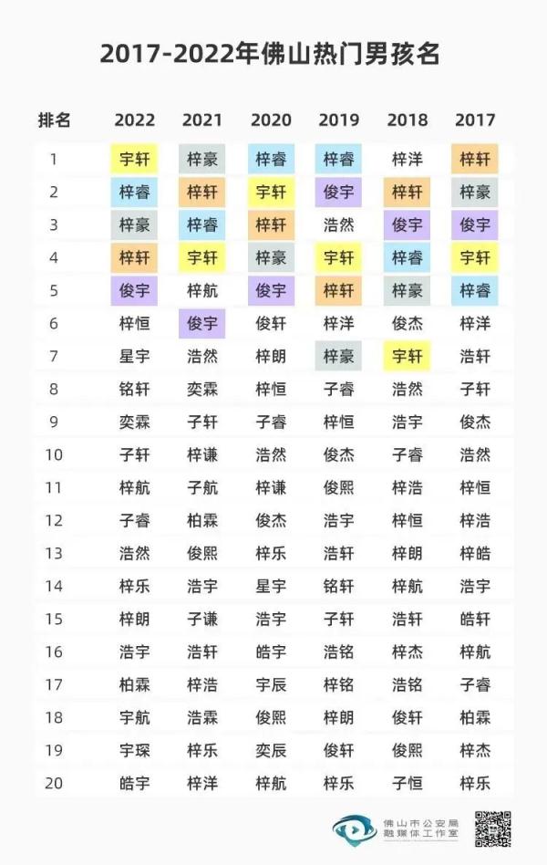 广东一地2022年新生儿爆款名字出炉，排名第一的竟然是……