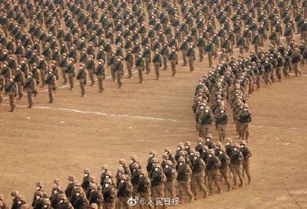 整整齐齐！这不是复制粘贴这是人民陆军