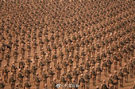 整整齐齐！这不是复制粘贴这是人民陆军