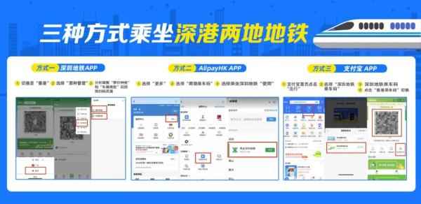 深铁、港铁互认互通，扫码乘车！操作指引→
