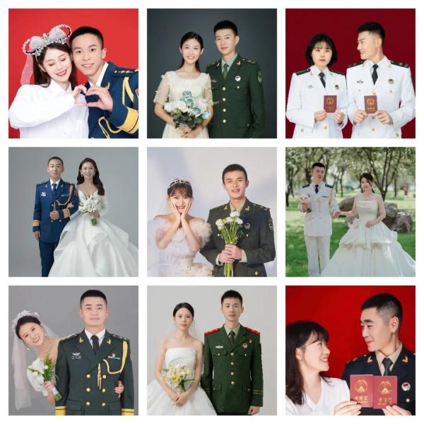 这12对军人的结婚照，都太好看！