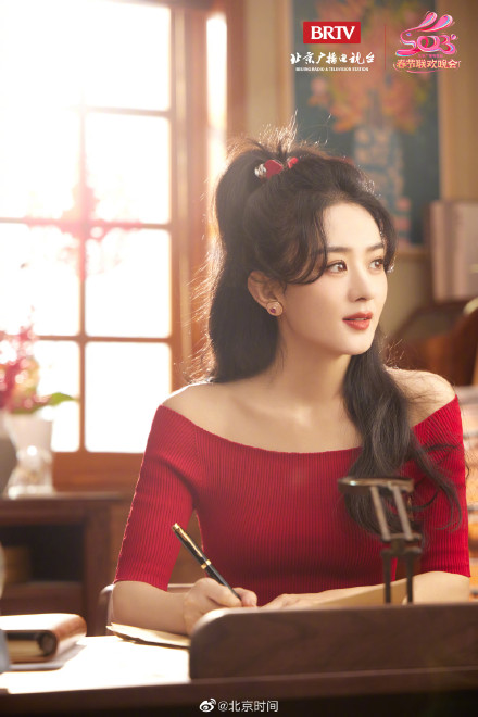 赵丽颖北京台春晚宣传片拍摄花絮